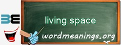 WordMeaning blackboard for living space